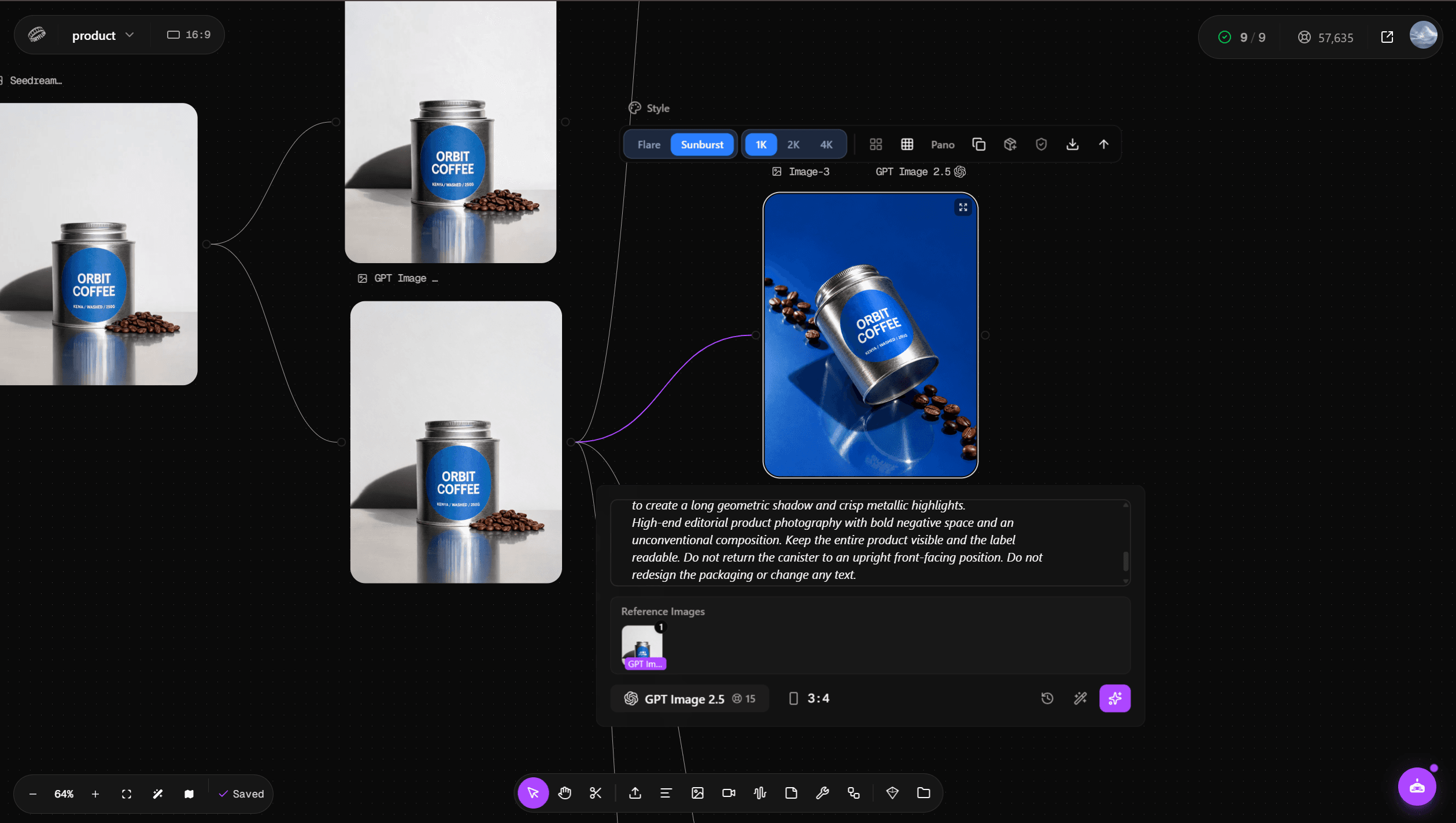 Change the Product Orientation