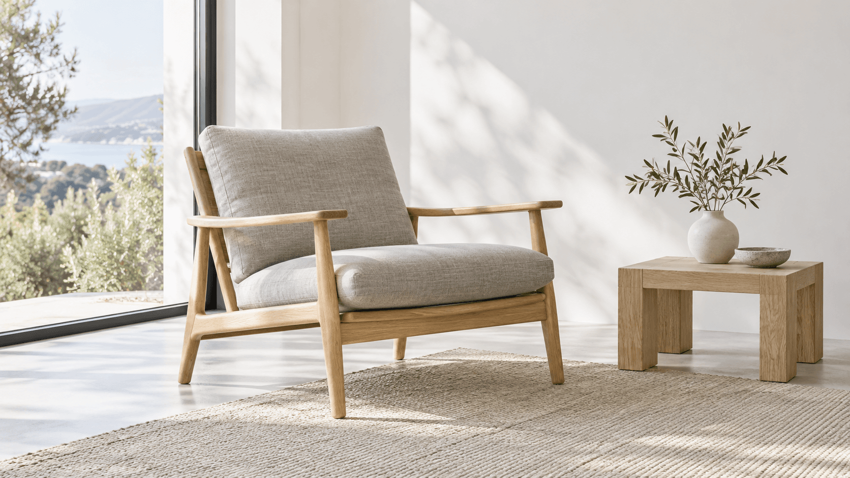 Interior recreation concept with readable furniture layout