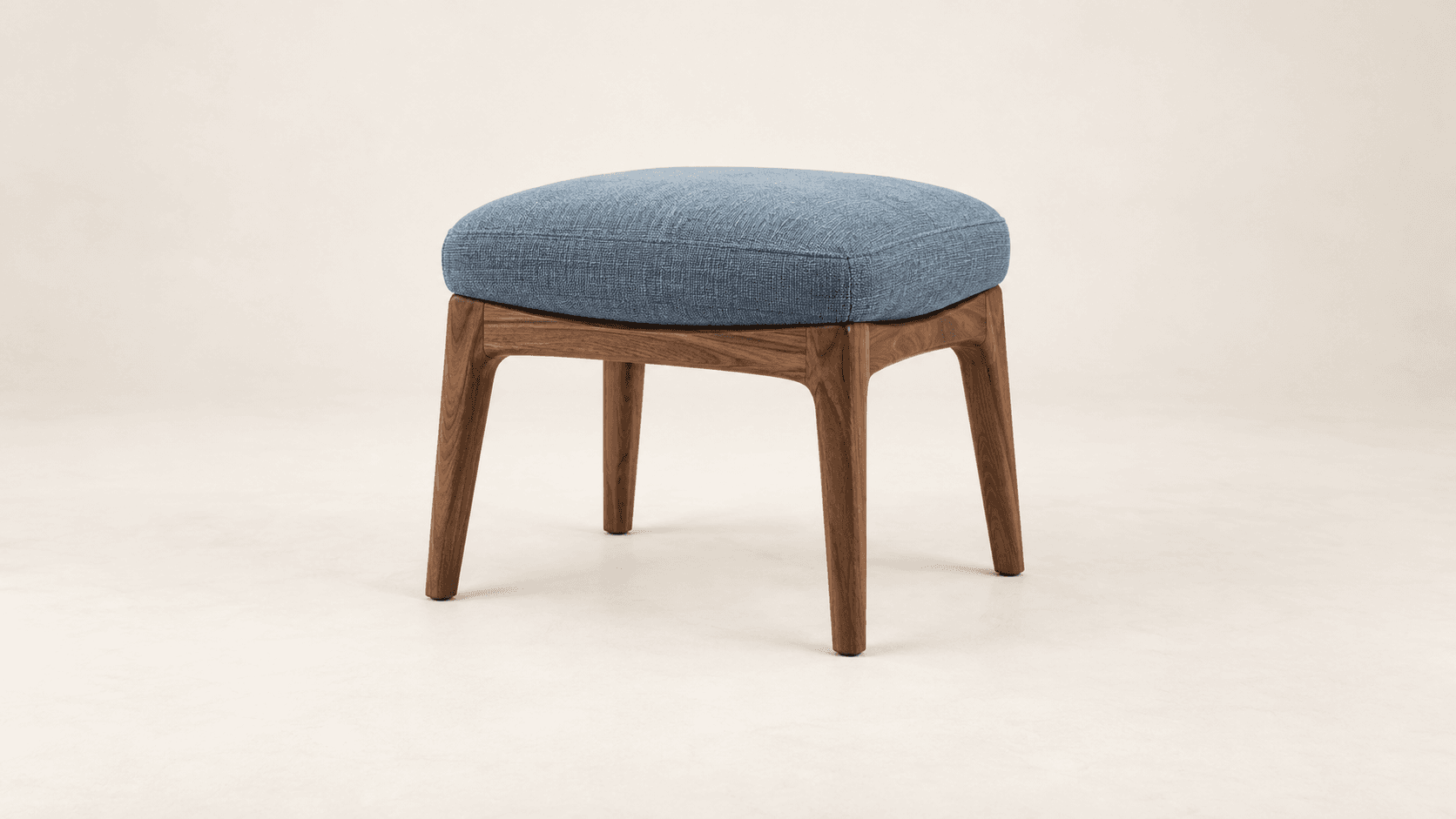 Fabric seat and wooden frame as separate color regions