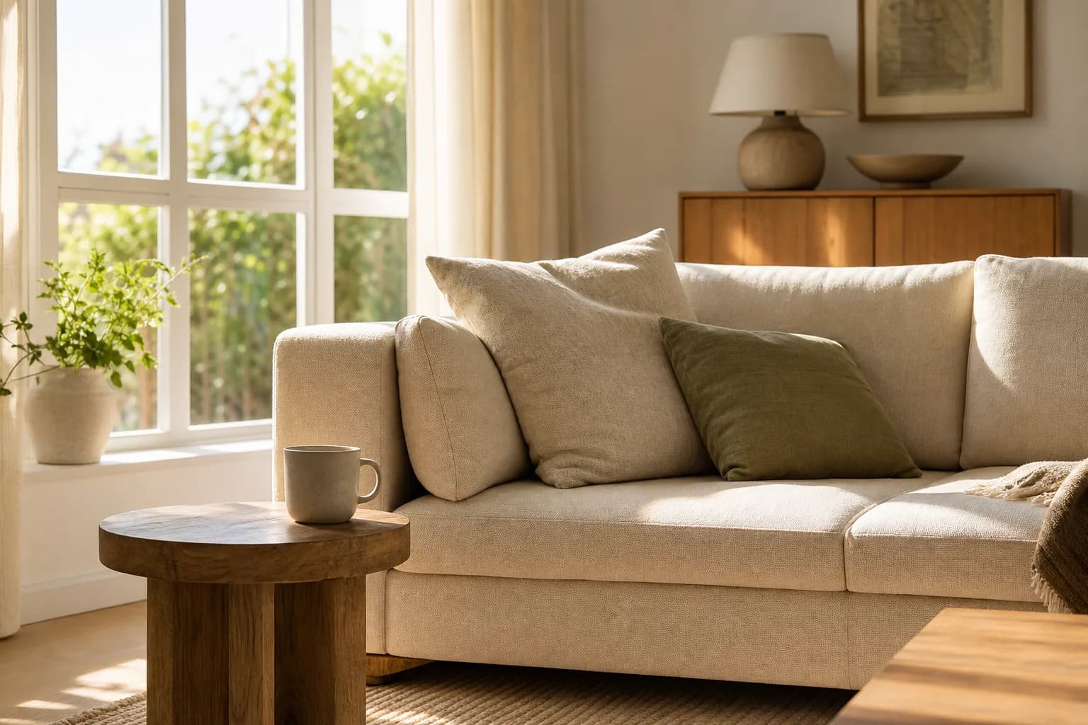 Illustrative sample of Google Imagen 4 photorealistic output on the Astorie canvas — a naturally lit lifestyle scene with accurate shadows and material detail
