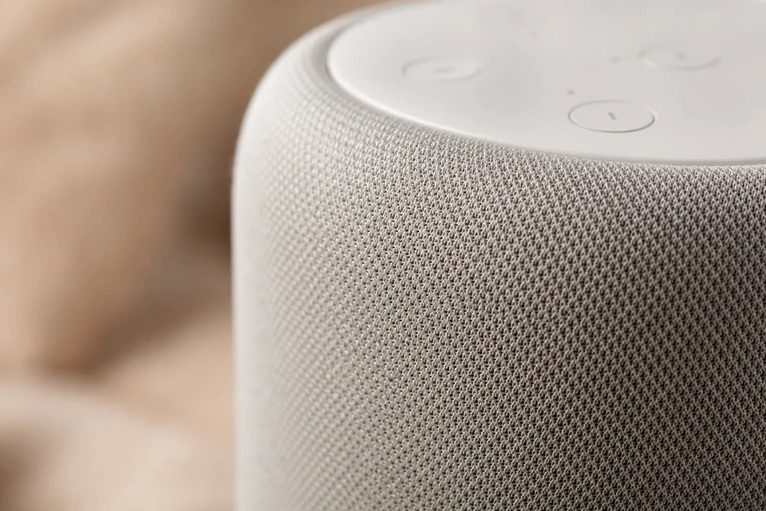 Illustrative sample: a tight macro of a product surface texture with soft top light and shallow depth of field, surrounding context in bokeh