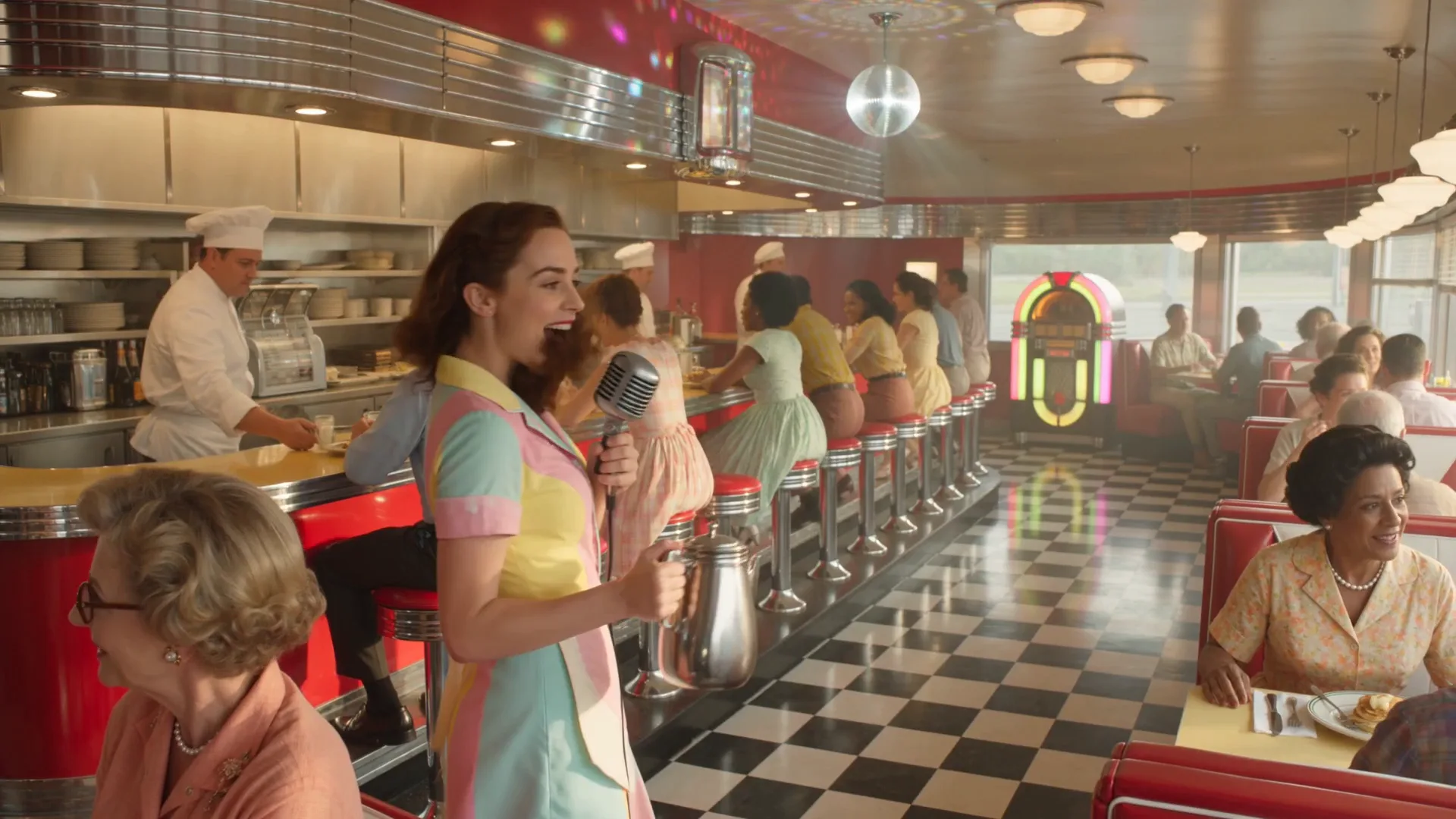 Diner Flash-Mob — Seedance 2.5 sample