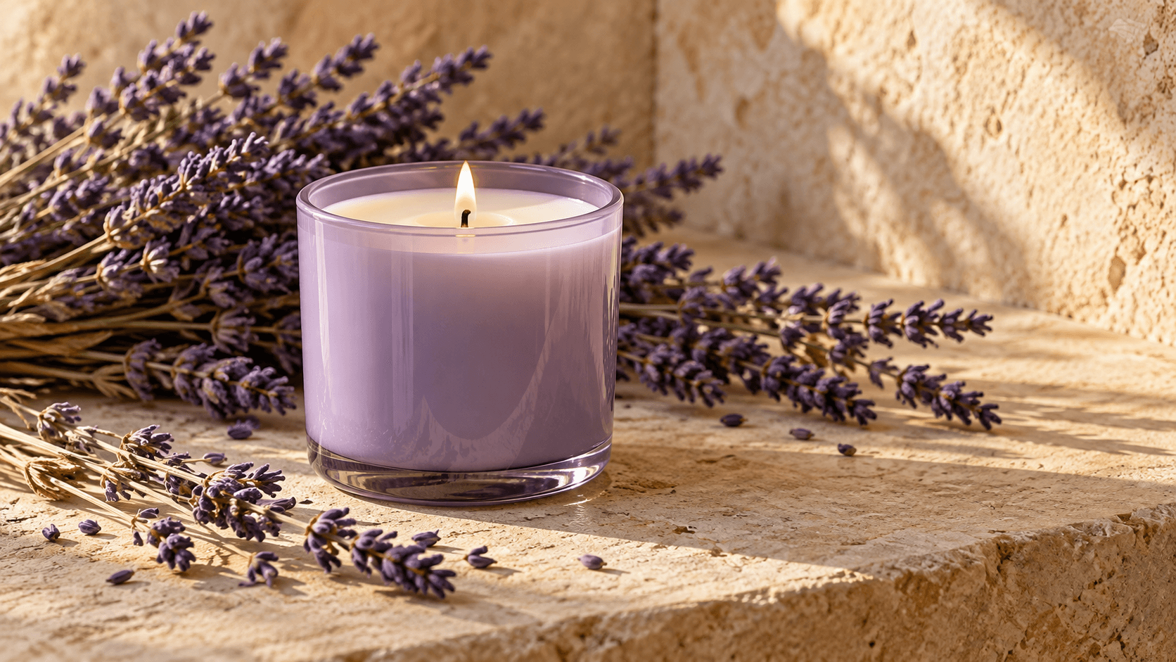Campaign concept combining an unbranded candle and botanical mood