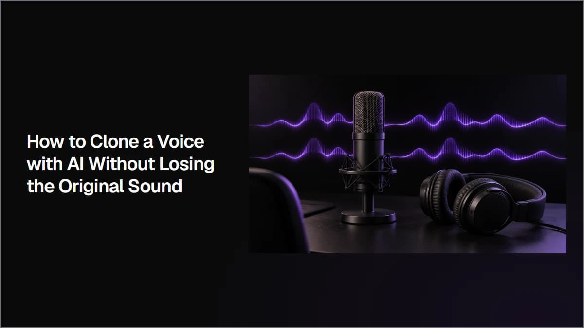 How to Clone a Voice with AI Without Losing the Original Sound