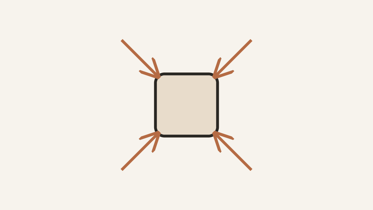 Camera-motion direction diagram with full arrows: push in