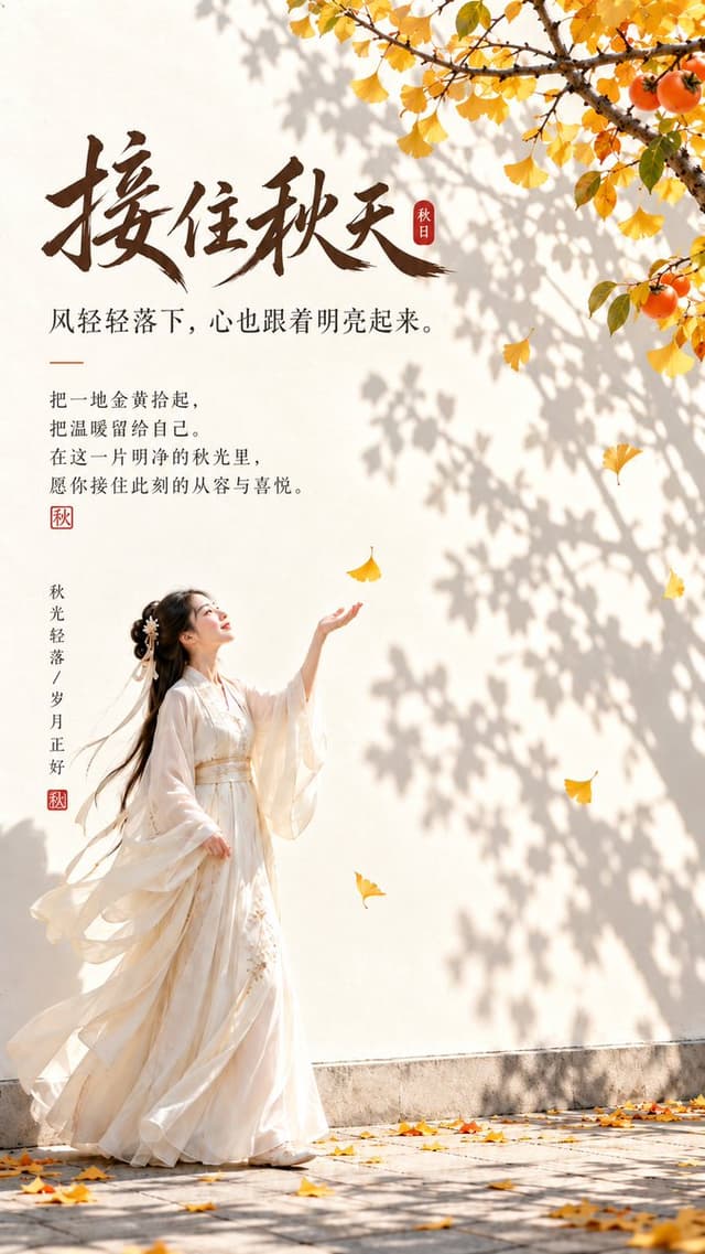 GPT Image 2.5 Eastern Aesthetic Autumn Poster — output 1