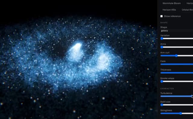 Interactive Particle Effects Animation — video poster