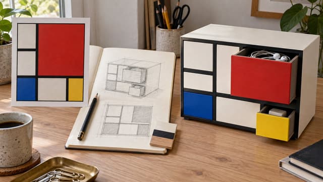 Product Marketing - Mondrian Style Storage Cabinet Design — output