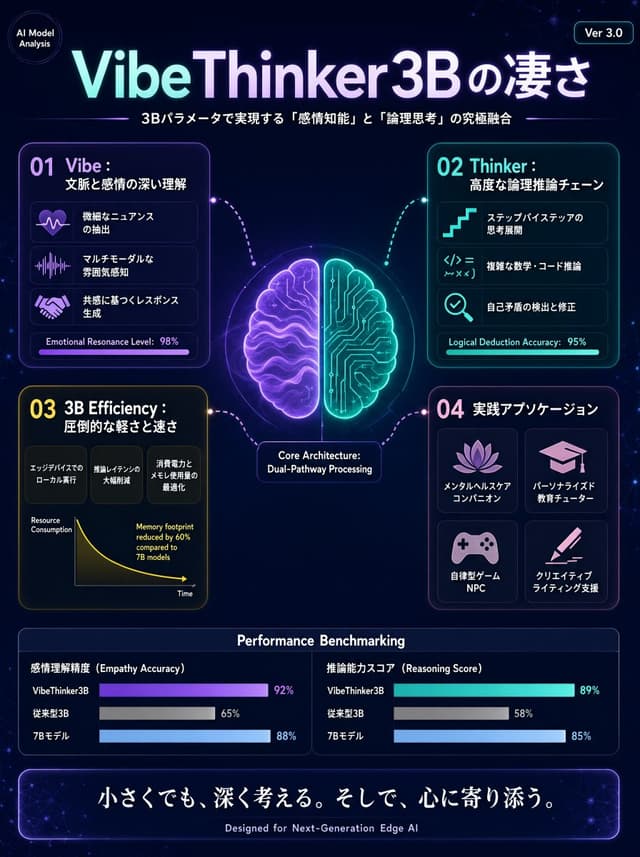 Infographic / Edu Visual - VibeThinker3B Japanese Infographic — output