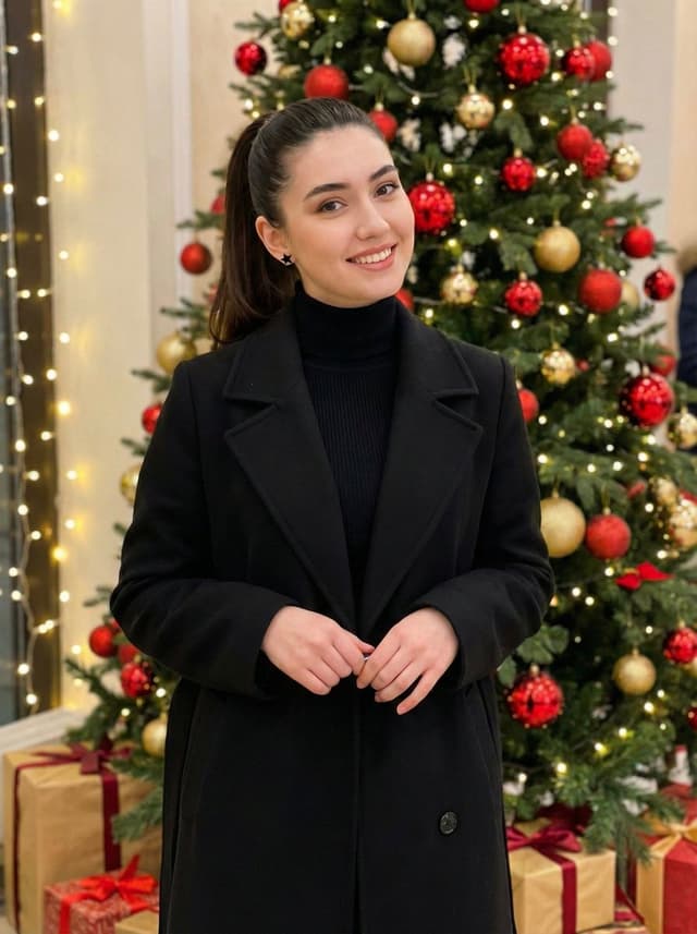 Holiday Elegance Portrait with Face Reference — output