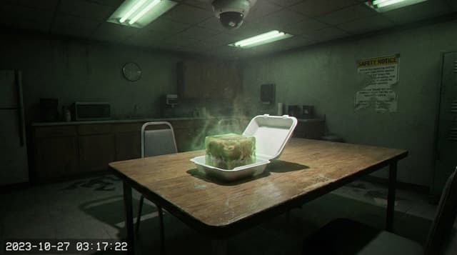 Comic / Storyboard - Forensic Surrealist Photography Prompt for Liminal Breakroom Incident — output