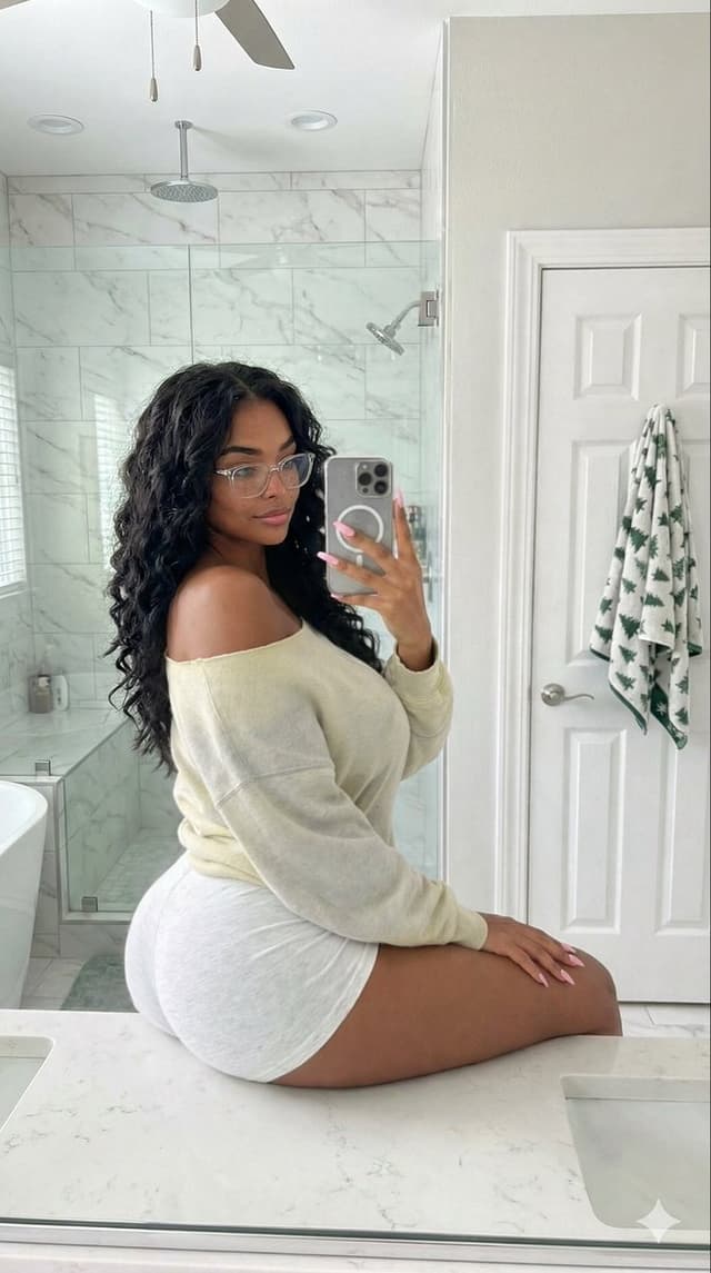 Profile / Avatar - Candid Modern Bathroom Mirror Selfie Prompt — output