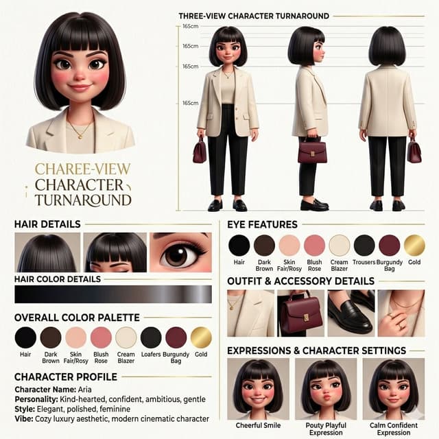 Infographic / Edu Visual - 3D Character Design Infographic — output
