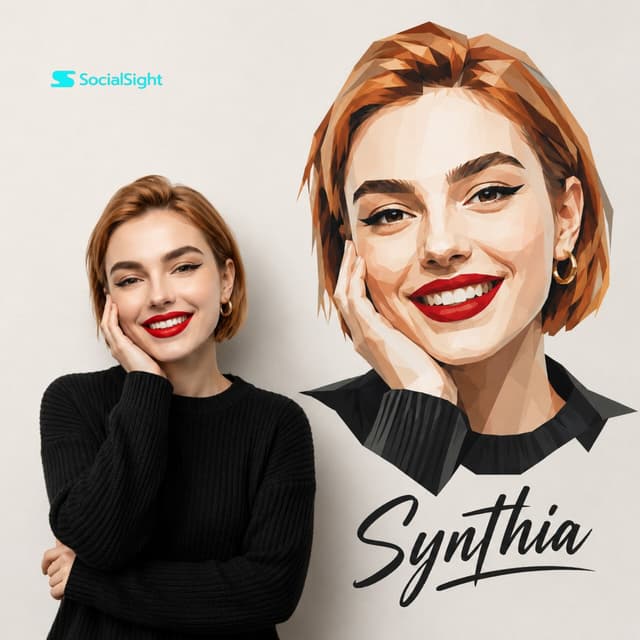 Product Marketing - Geometric Studio Portrait Art — output