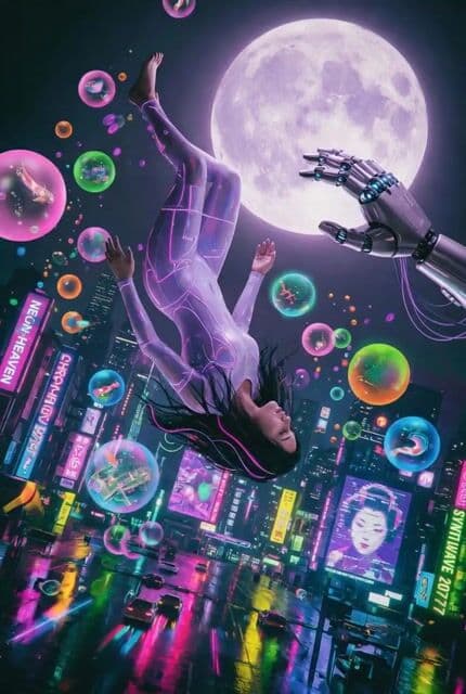 Surreal Floating City Animation — cover
