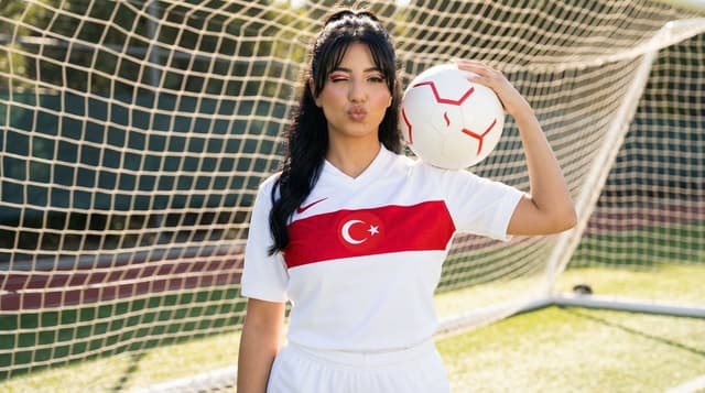 Social Media Post - Sporty Outdoor Portrait with Turkey Soccer Kit — output