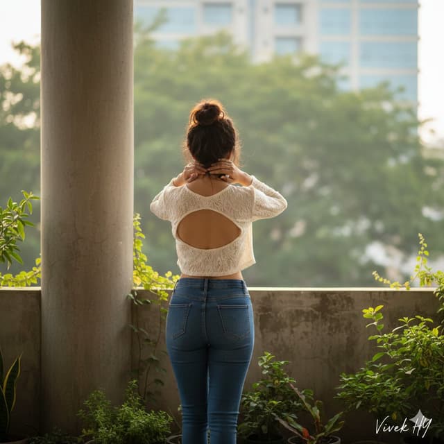 8K Cinematic Outdoor Portrait on a Balcony — output