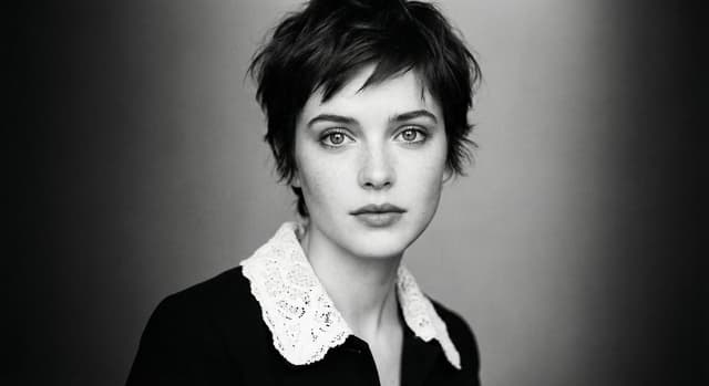Monochrome cinematic portrait of young woman — output