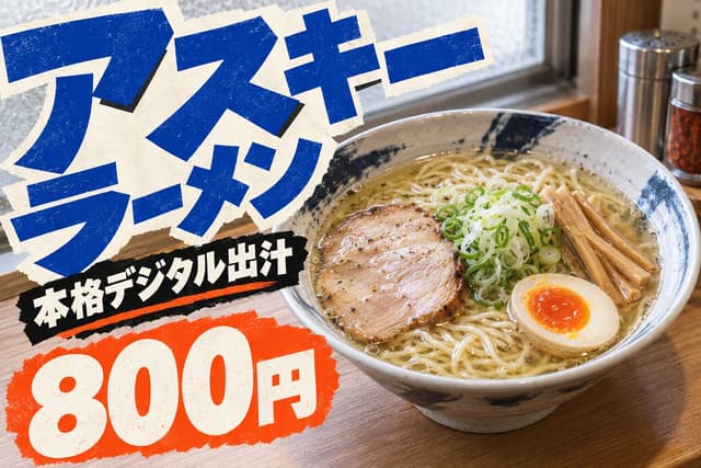 Product Marketing - Natural Ramen Advertisement Pop — output