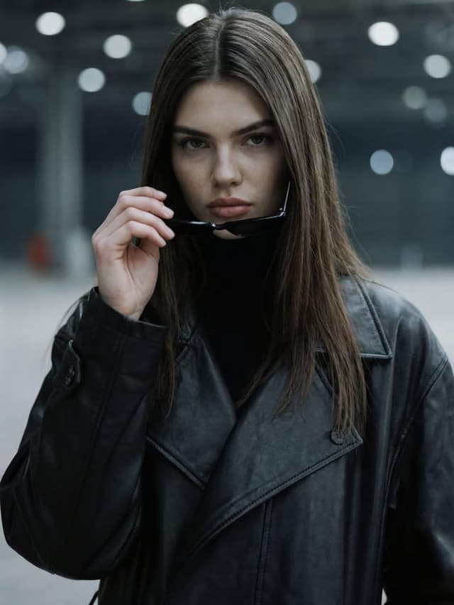 Dramatic Cinematic Portrait of a Confident Woman — output