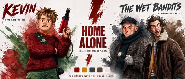 Comic / Storyboard - Cinematic Character Comparison Sheet — output