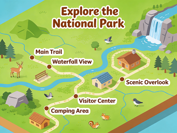 Isometric National Park Map — output