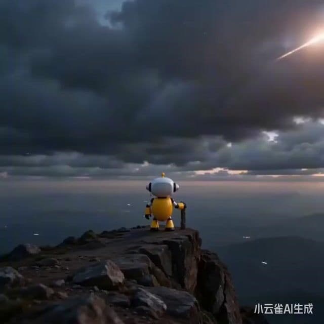 Epic Sci-Fi Scene Prompt: Robot on Mountain Peak — cover