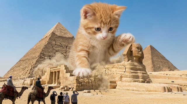 Comic / Storyboard - Kaiju Kitten Destroying Sydney Waterfront — output