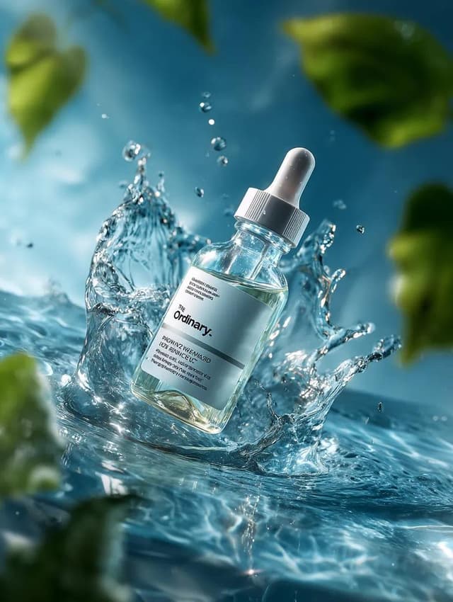 E-commerce Main Image - Luxury Serum Splash Advertisement — output