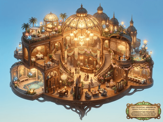 Game Asset - Miniature Luxury Hotel Lobby — output