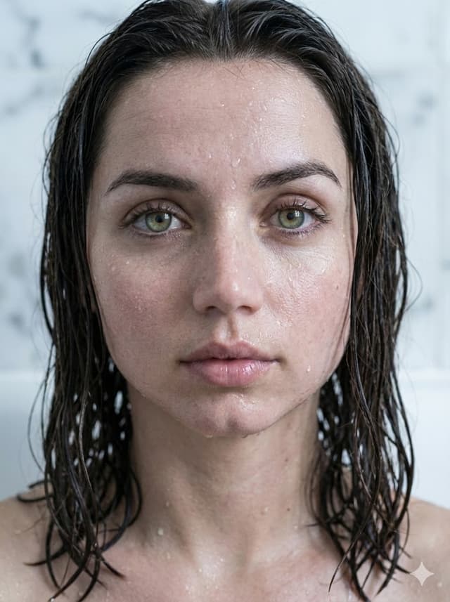 Extreme Profile Portrait with Wet Skin and Identity Matching — output