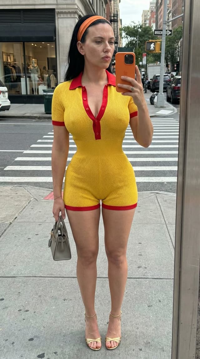 Profile / Avatar - Extreme Hourglass Street Style Mirror Selfie Prompt — output
