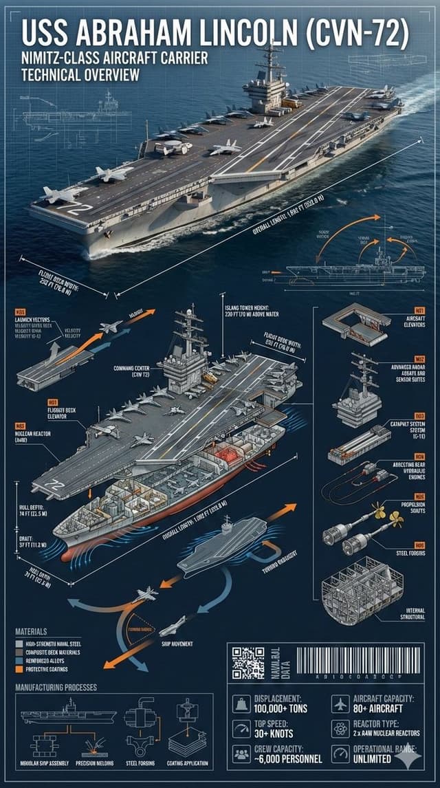 Infographic / Edu Visual - Cinematic Engineering Infographic of USS Abraham Lincoln — output