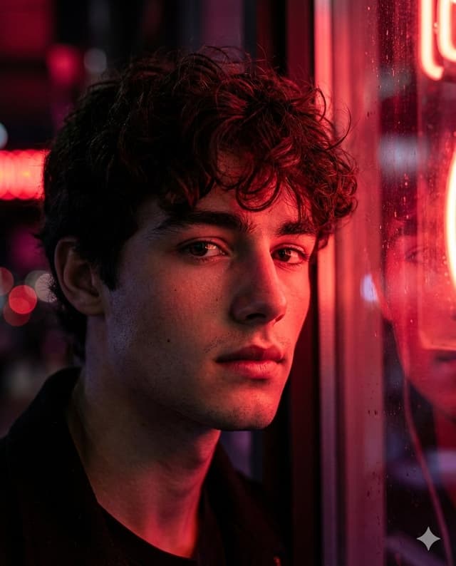Hyper-Realistic Cinematic Neon Portrait Prompt — output