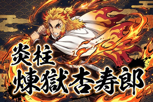 Kimetsu no Yaiba-style anime transformation with brush calligraphy — output