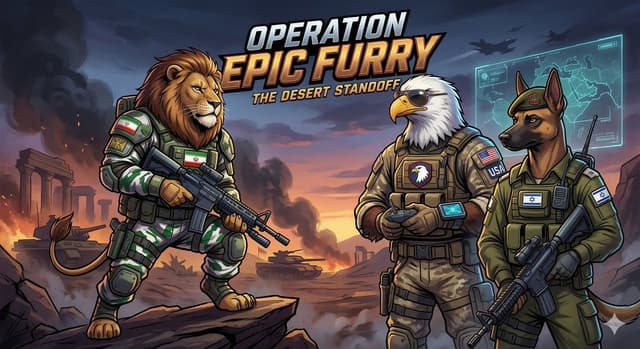 Comic / Storyboard - Operation Epic Furry Illustration Prompt — output