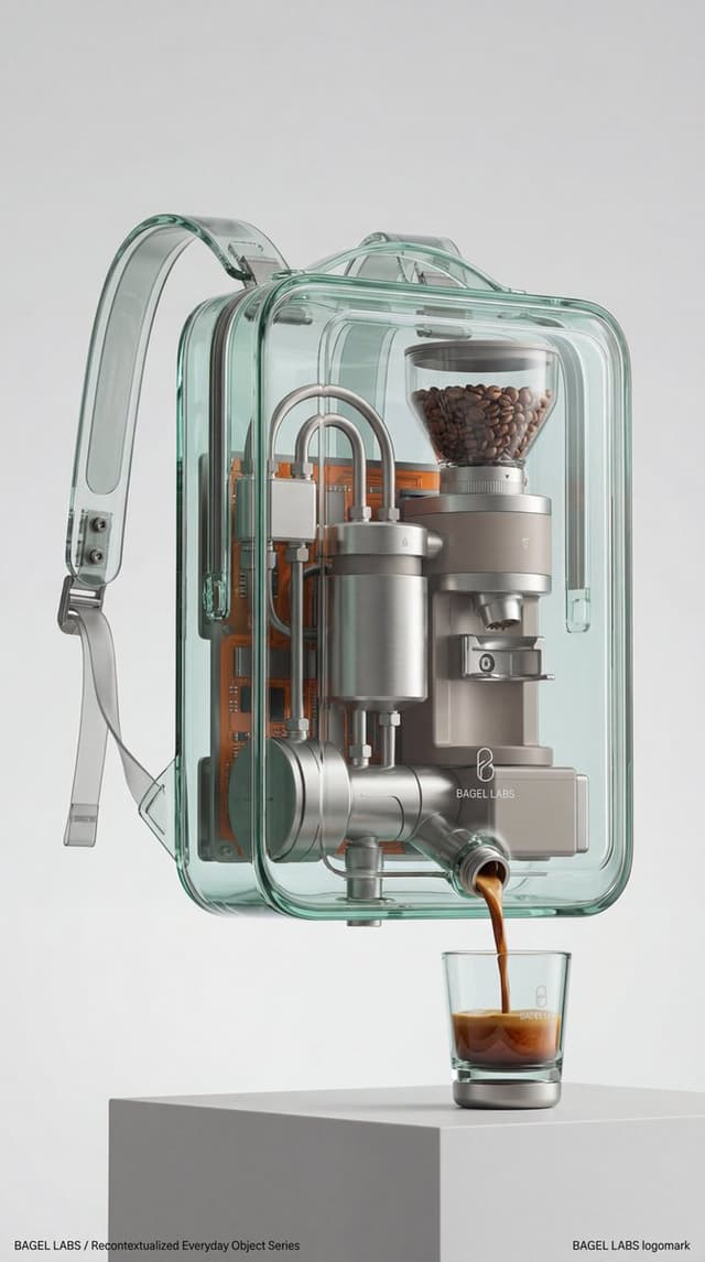 Recontextualized Backpack Espresso Machine Concept Prompt — output