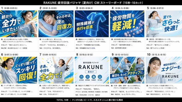 Comic / Storyboard - RAKUNE Summer Pajama Storyboard — output