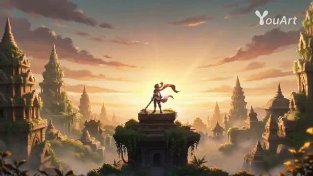 Epic Fantasy Anime Action Sequence — cover