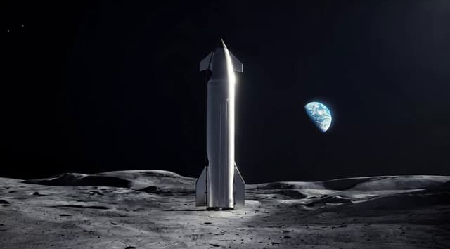 Starship Moon Launch Video