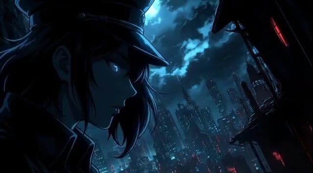 Static Camera Shot of Psyopqeen Silhouetted by the Moon — cover
