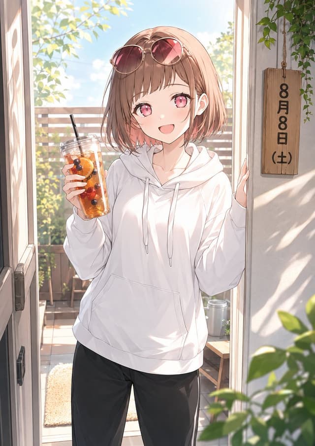 Profile / Avatar - Anime Summer Girl Reference Portrait — output
