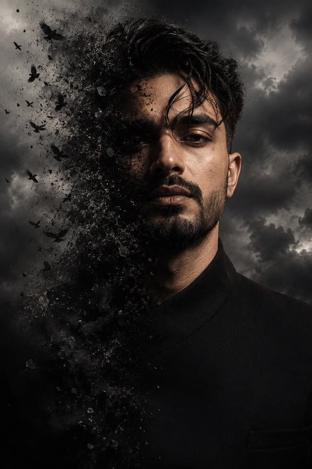Profile / Avatar - Cinematic Face Dissolve Effect — output