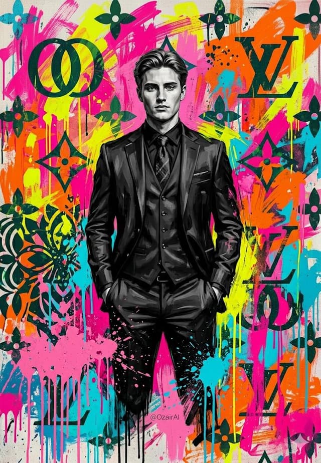 Social Media Post - Pop-Art Graffiti Portrait — output