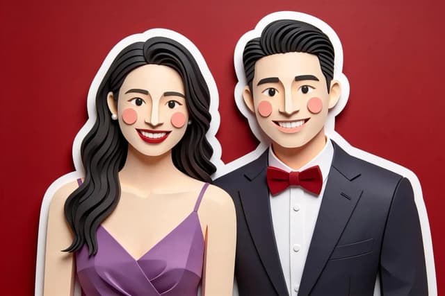 Profile / Avatar - 3D Paper-Cut Illustration Style — output