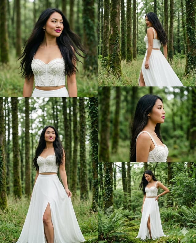 Comic / Storyboard - Enchanted Forest Fashion Portrait Strip — output