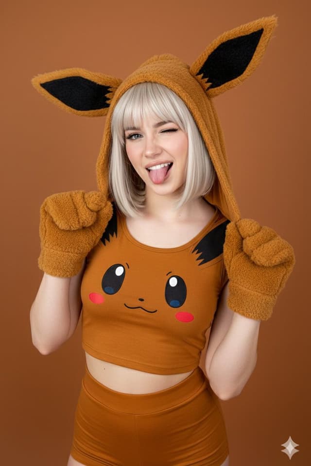 Ultra-photorealistic Eevee Cosplay Portrait — output