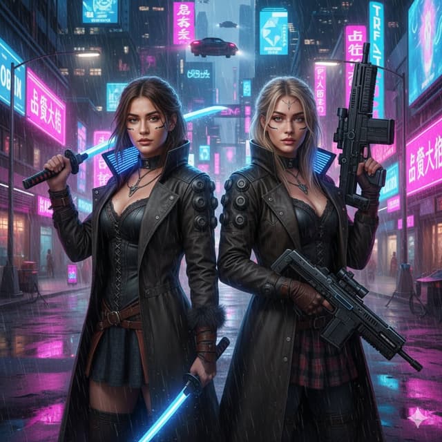 Game Asset - Cyberpunk Motorcycle Chase in Neon Megacity — output
