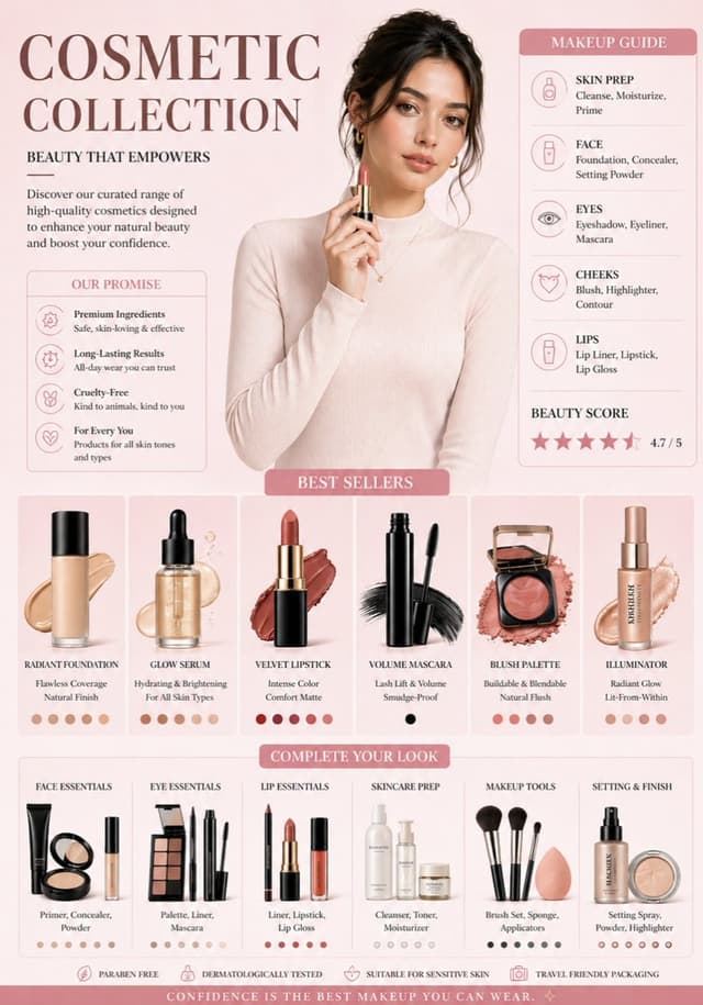 E-commerce Main Image - Luxury Cosmetic Brand Infographic — output