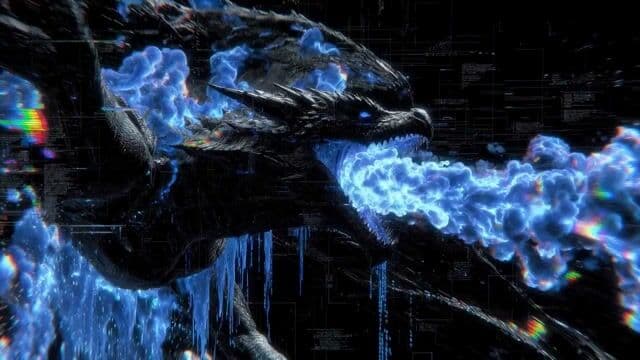 Cyberpunk Glitch Dragon Video Prompt — cover